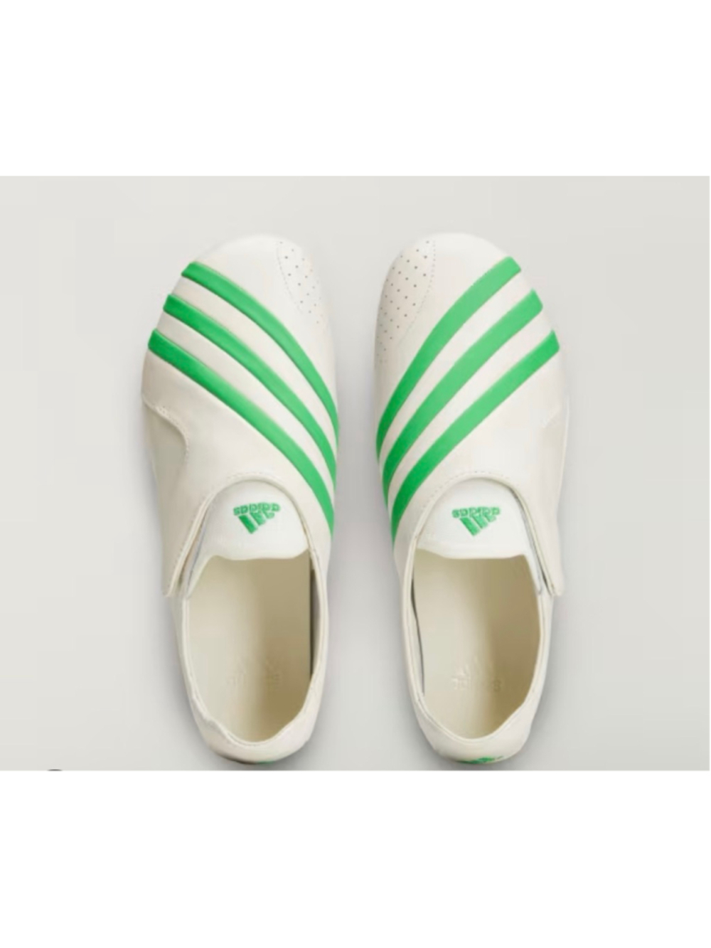 Men's Adidas PW Vario Flat Earther Loafers 11.5 White Green